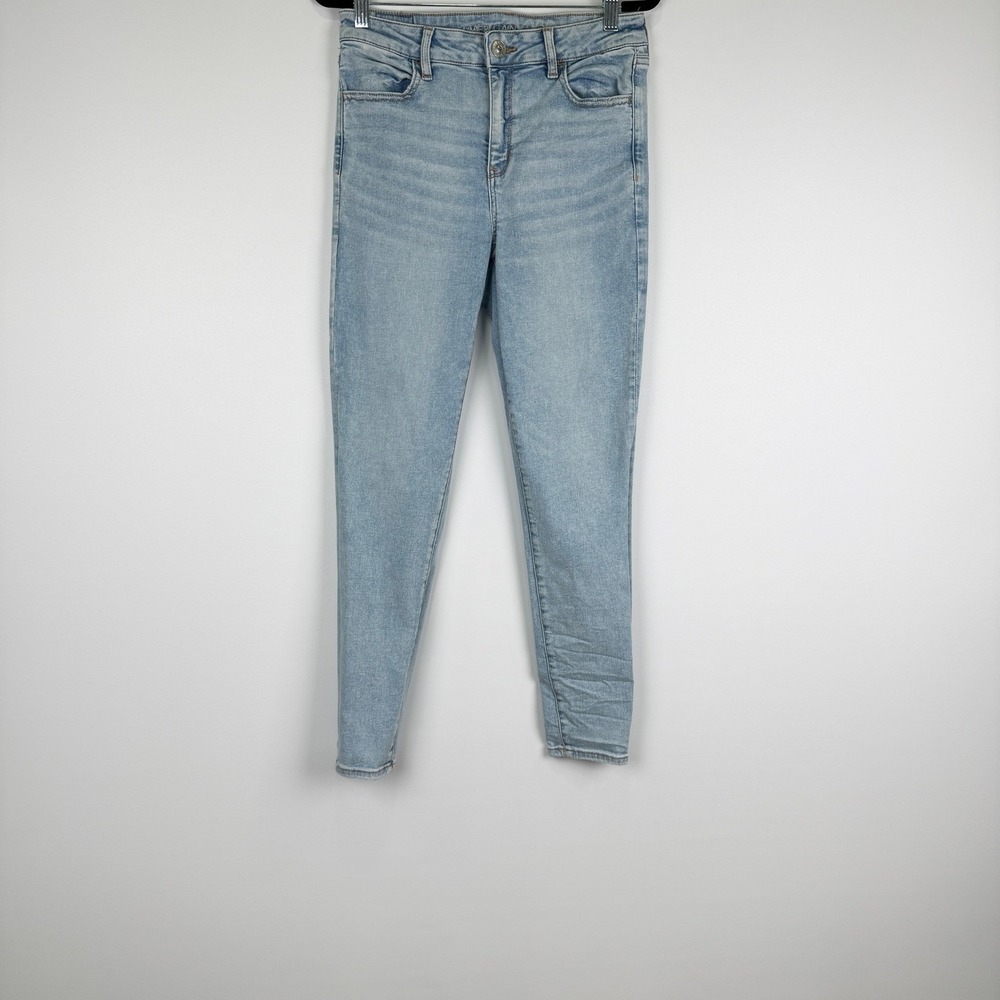 American Eagle Jeans Womens 10 Light Wash Ne(x)t Level Stretch Real Good Skinny